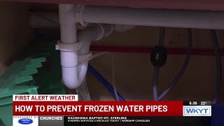 Ways to avoid frozen pipes during harsh winter days