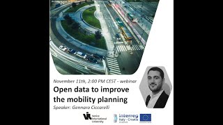 Webinar "Open data to improve mobility planning"
