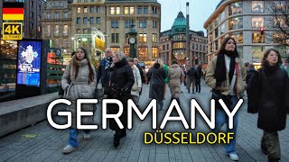 Düsseldorf, Germany 4k 🇩🇪 Christmas Walking Tour - 2024