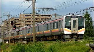 E129系B9+A14編成　信越本線下り普通453M　長岡→新潟