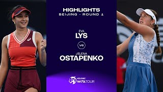 Eva Lys vs. Jelena Ostapenko | 2023 Beijing Round 1 | WTA Match Highlights