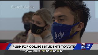 Mitch Daniels is national spokesperson for college student voting campaign