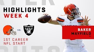 Baker Mayfield Highlights in First Career NFL Start!