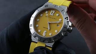 Bulgari Diagono Scuba Yellow 102788 Functions \u0026 Care