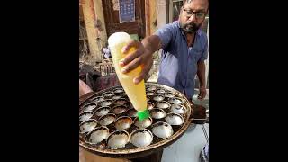 Hardworking Anna selling HUGE Appe in Delhi | Biggest Appe In Delhi | The Foodie Bae