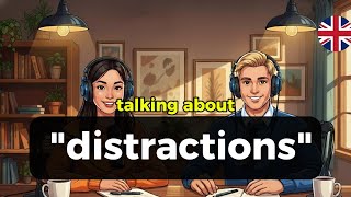 How to Talk About Distractions in English | Real English Conversation for Focus & Confidence
