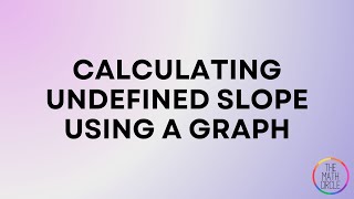 Calculating Undefined Slope Using a Graph