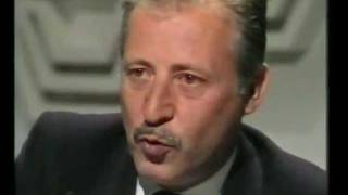 Intervista A Paolo Borsellino - Tsi Televisione Svizzera 1992 (completo)