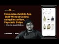Ecommerce Mobile App Built Without Coding using FlutterFlow, Paystack, Stripe - Clone Available