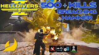 Helldivers 2 CQC-20 Breaching Hammer Explodes Bugs Solo Super Helldive Full Clear