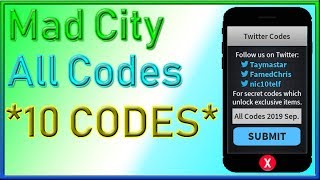 All Roblox Mad City Codes 2019 Roblox Robux Codes November 2019 Unused 10 - all secret codes in mad city roblox videos 9tubetv