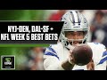 Jets-Broncos, Chiefs-Vikings, Cowboys-49ers + Best Week 5 bets | Bet the Edge (10/6/23) | NBC Sports