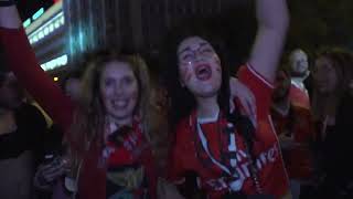 🎉Thousands of fans take to Lisbon streets to celebrate Benfica winning Portuguese league champion