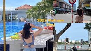 🇻🇳다낭 vlog Ep.2 본격적인 여행 START! 베트남 맛집 마스터ㅣ스프링롤 JMTㅣ빠질 수 없는 콩카페ㅣ1일 2수영ㅣ미케비치, 용다리, 사랑의 부두까지 clear