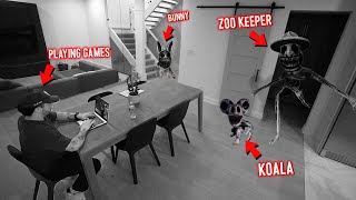 CAUGHT ZOONOMALY ANIMALS ON OUR SECURITY CAMERAS AT 3 AM!! (THEY CAME AFTER US)