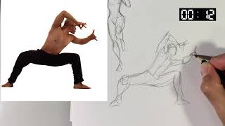 Figure Drawing Gesture Practice 4