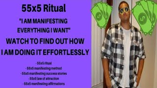 55x5 ritual ✍️+ Powerful Meditation Guide👉 432hz👂 (2019) #55x5technique
