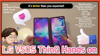 LG V50S ThinQ Dual Screen Hands on(LG G8X ThinQ)