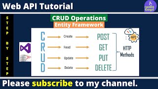 🌐Web API CRUD with Entity Framework & SQL Server | Full Tutorial for Beginners (Step-by-Step Guide)