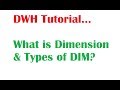 DWH Tutorial 8 : Types Of Dimensions in Dimensional Modeling