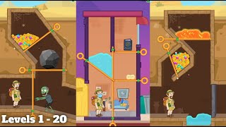 Pull Him Out Levels 1 - 20 Gameplays XoX Game Ios-Android