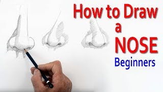 How to Draw a Nose - Beginners
