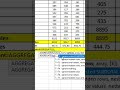 Excel Tips| Dynamic Average Using Aggregate Function #tutorial