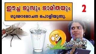 ഈച്ച ജൂസും ജാമിതയും :housefly in drinking water