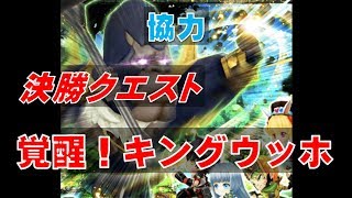 【白猫プロジェクト】協力　決勝クエスト　覚醒！キングウッホ（初回レベル100とレベル2000以上のキングウッホ）