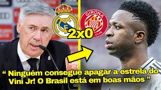 VEJA O DESABAFO DE ANCELOTTI APÓS MAIS UM JOGAÇO DE VINI JR CONTRA O GIRONA HOJE! GOLAÇO