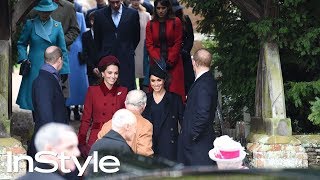 Kate Middleton and Meghan Markle at Christmas Day Church service | British Royals | InStyle