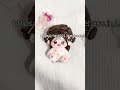 20cm cotton doll makeup