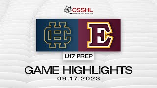 Edge Gold vs CIHA U17 Prep 09/17 | CSSHL Highlights 2023/24