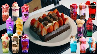 🍓🍫韓国でイチゴを一番たくさん入れてくれるカフェ🍫🍓 【4K】 #asmr #cafe #vlog