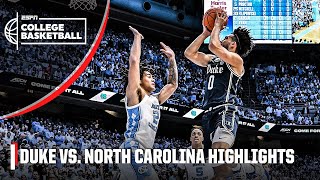 Duke Blue Devils vs. North Carolina Tar Heels | Full Game Highlights | ESPN College Basketball