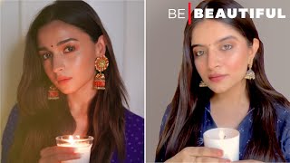Recreating Alia Bhatt's Festive Look | Celebrity-Inspired Makeup Tutorial | Be Beautiful #Shorts