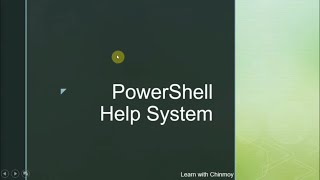 PowerShell - Tutorial 2- Using help system