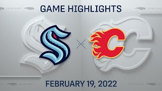 NHL Highlights | Kraken vs. Flames - Feb. 19, 2022