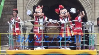 TDL[入手］ディズニー夏祭り･おんどこどん！2015/ラス日/城前立ち見センター