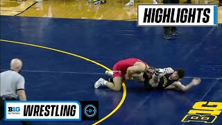 165 LBS : #7 Ethan Smith (Ohio State) vs. Cameron Amine (Michigan) | 2021 B1G Wrestling
