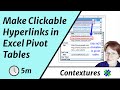 Create Fake Clickable Hyperlinks in Excel Pivot Table