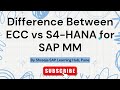 Difference between ECC and SAP S4 HANA | SAP MM | SAP ECC vs SAP S/4 HANA | Best SAP Courses in Pune