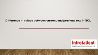 MySQL | Displaying difference in values between the current row and previous row