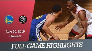 GS Warriors vs Toronto Raptors - Game 5 |  Game Highlights | June 10, 2019 | NBA