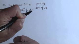 Indefinite Integral with U Substitution F19