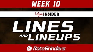 DRAFTKINGS NFL WEEK 10 - LINES & LINEUPS: DFS AND BETTING STRATEGY