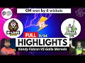 Kandy Falcon vs Galle Marvels Match 9 Full Highlights Match LPL 2024 | KF vs GM