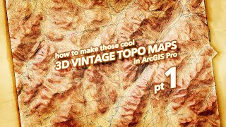 How to Make those Cool 3D Vintage Topo Maps: pt1