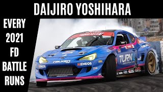 Daijiro YOSHIHARA - Every 2021 Formula Drift Battle Runs