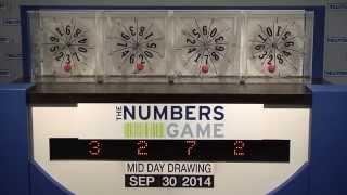 Midday Numbers Game Drawing: Tuesday, September 30, 2014